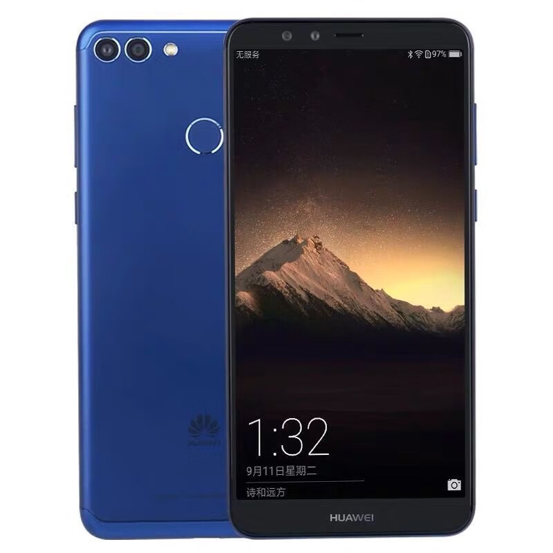 二手华为畅享8plus 双卡双待4g通指纹人脸识别大屏手机 蓝色4g 128g 9