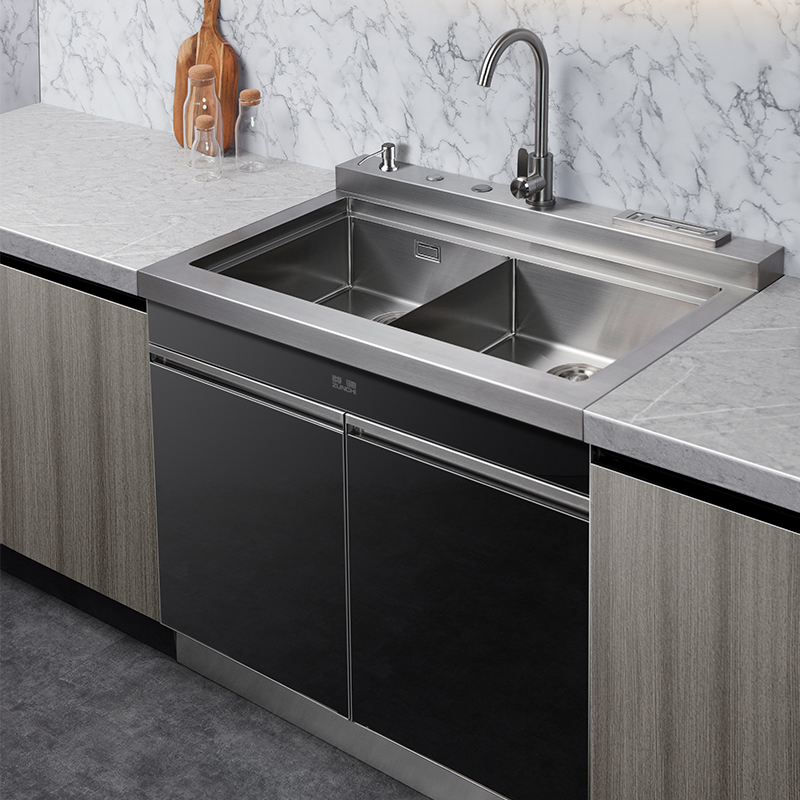 尊驰尊驰(zunchi) 集成水槽一体柜 304不锈钢加厚 厨房多功能水槽 纯