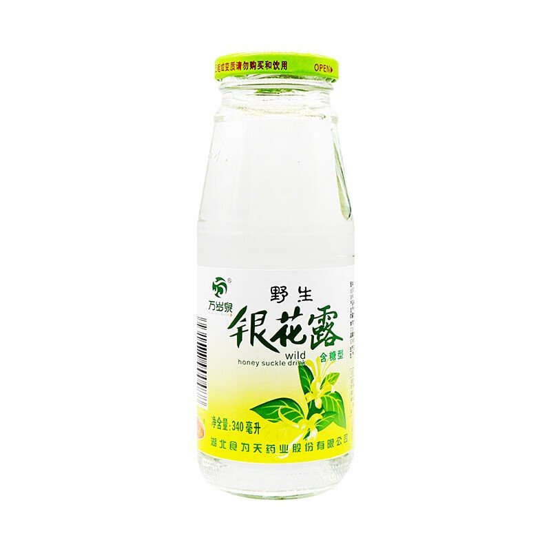食为天含糖野生金银花露饮料340ml*12瓶 1瓶 340ml