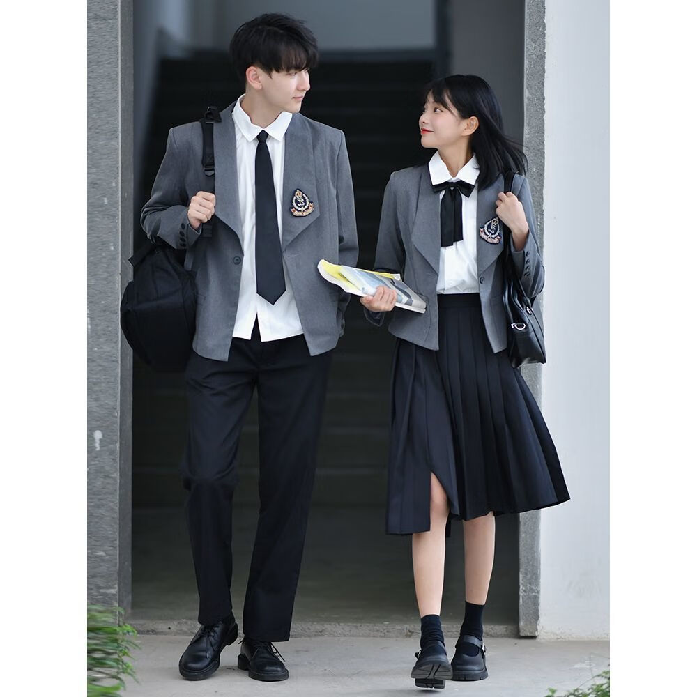 刚拓者(gangtuozhe)深圳校服高中生天整套套装秋季运动会班服中学生