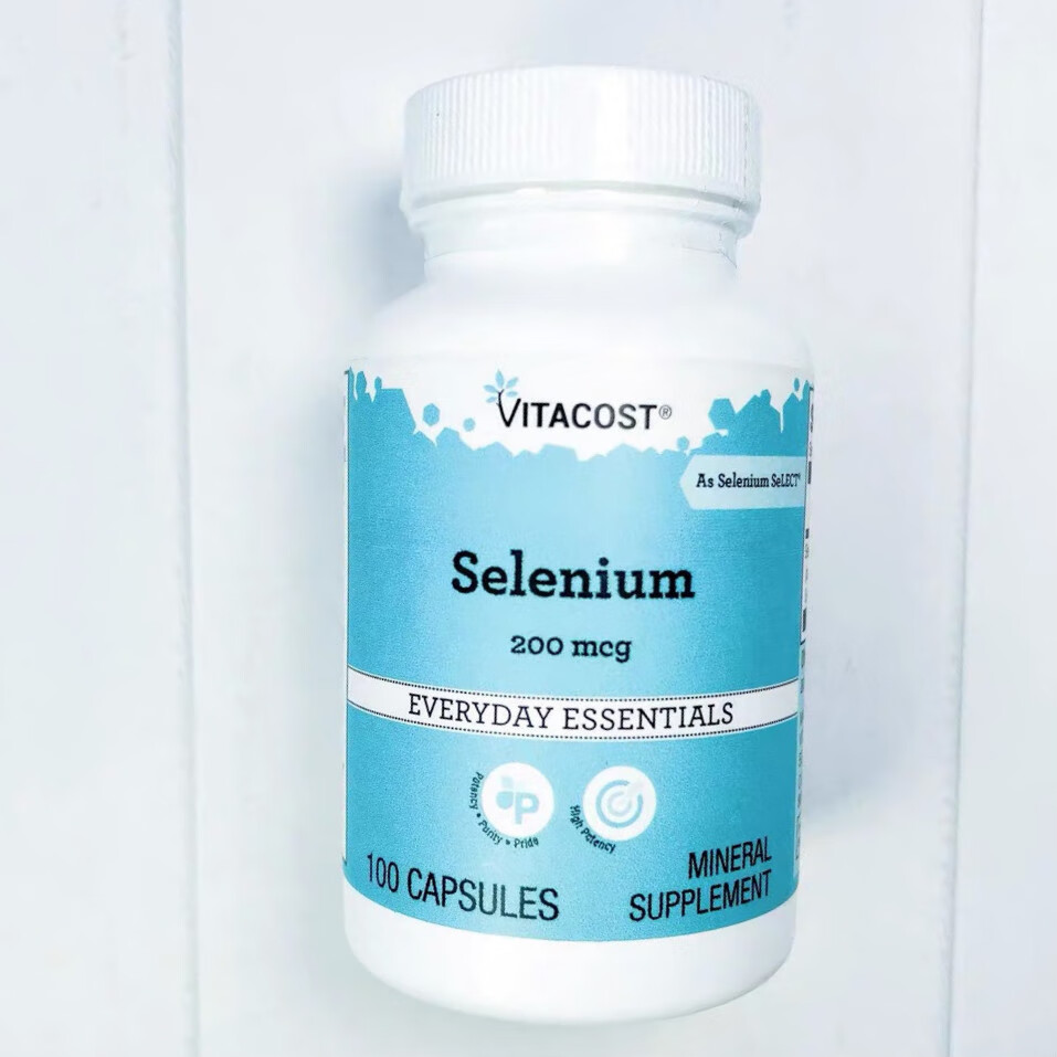 vitacost硒代甲硫氨酸selenium200mcg100粒 100粒