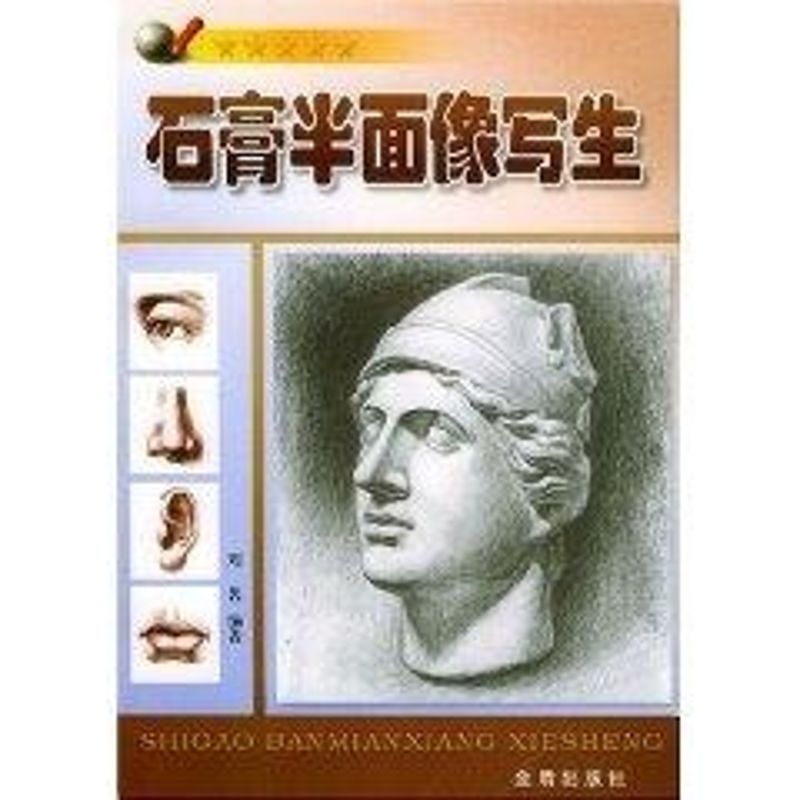 石膏半面像写生 刘茗 作 书籍