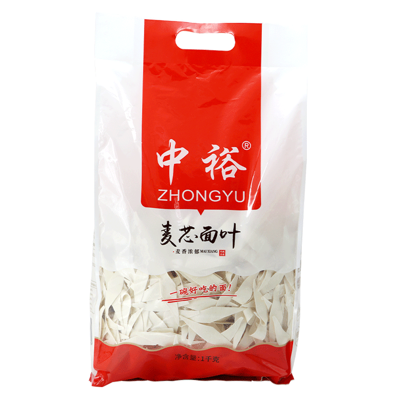 中裕面條 麥芯面葉刀削面片 原味面旗爽滑速食燴面湯面2斤