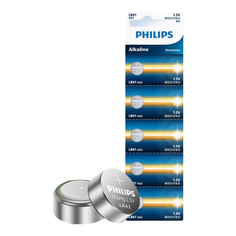 �����֣�PHILIPS��LR1130/54/LR41/LR626/LR621/LR44Ŧ�۵�����ֱ�����������¼��Ͷ���������Ѫ���ǵ�� LR41/AG3/392/L736��5������Ʒװ