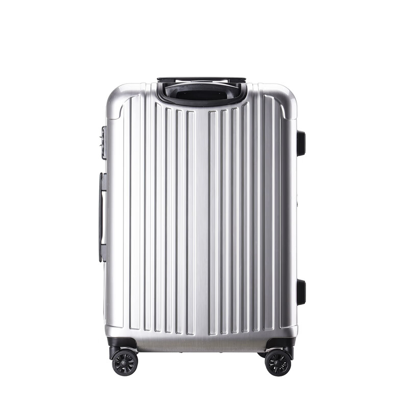 凌秀President凌秀 拉杆行李箱万向轮旅行箱子男女登机箱包密码可扩展 【可扩展】 拉链 版奢华银 28英寸 (托运箱5年保修)