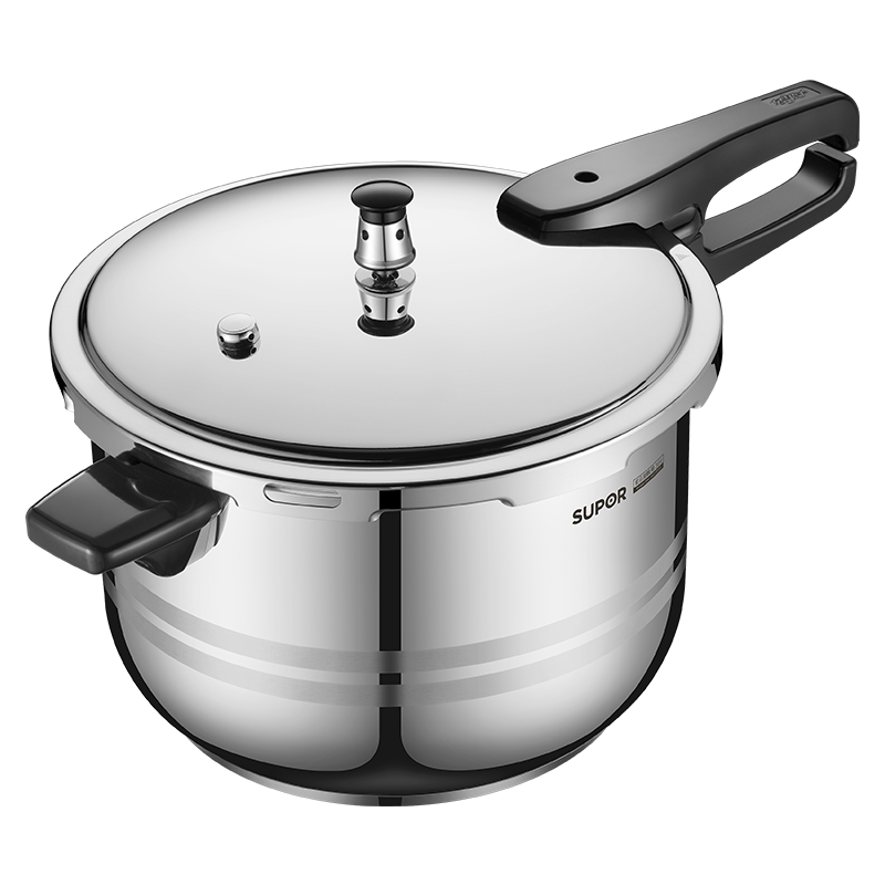 苏泊尔（SUPOR）高压锅燃气压力锅 304不锈钢高压锅 电磁炉燃气灶通用家用好帮手 适2-5人 YS24ED 24cm 7L