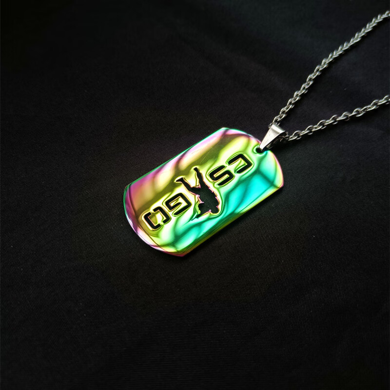 彩色淬火项链(花纹随机)