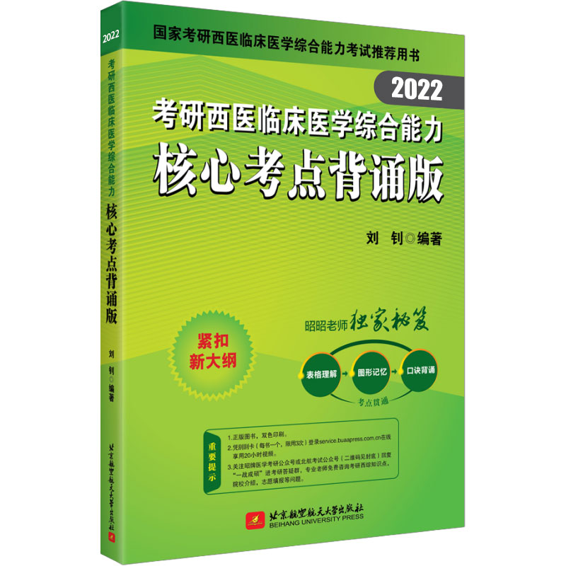 昭昭医考 2022考研西医临床医学综合能力核心考点背诵版详情图