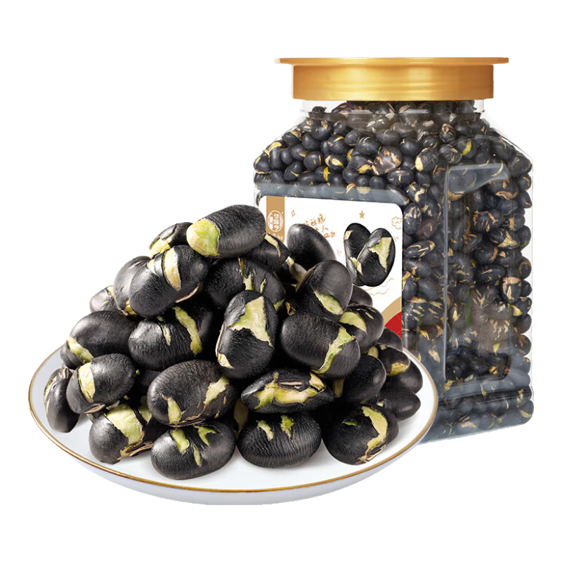 华味亨香酥炒黑豆360g/罐坚果炒货即食干炒孕妇五谷杂粮零食