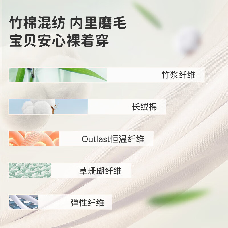 ibaby/英伦宝贝×Outlast儿童睡袍针织印花长袖恒睡裙连体衣四季款家居 冰湖天鹅 110 (偏大)