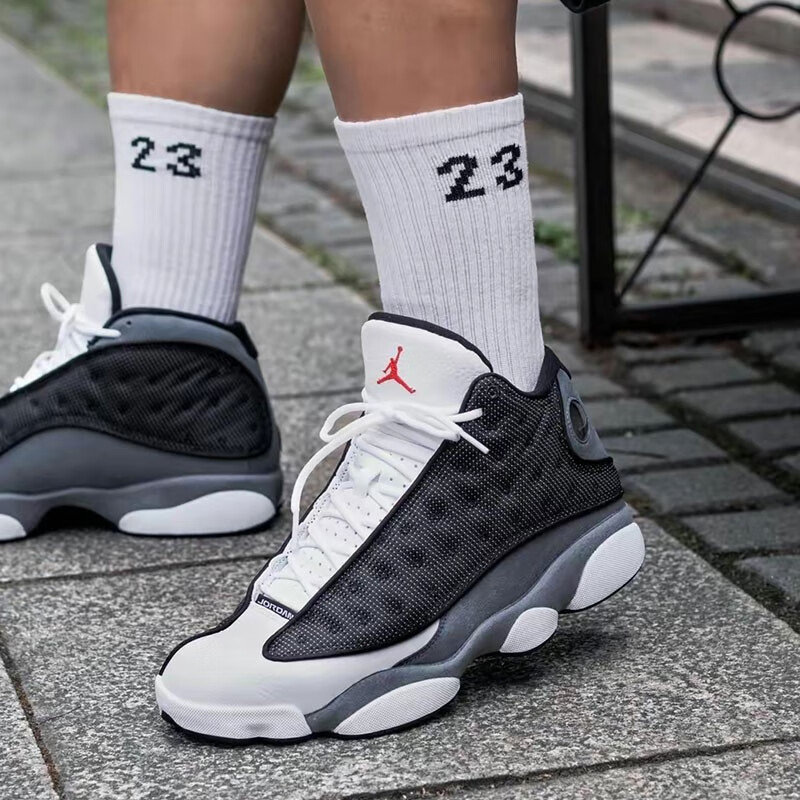 耐克(nike)air jordan 13 retro aj13黑火石黑白熊猫复古休闲运动篮球