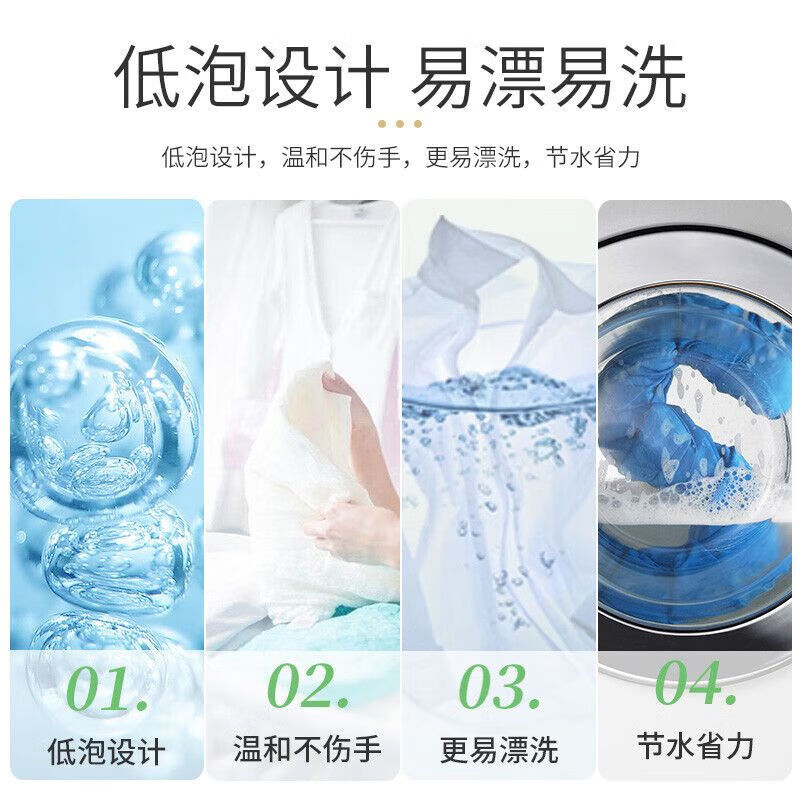 立白全自动浓缩洗衣粉 浓缩粉515g*2袋+粉35g*2