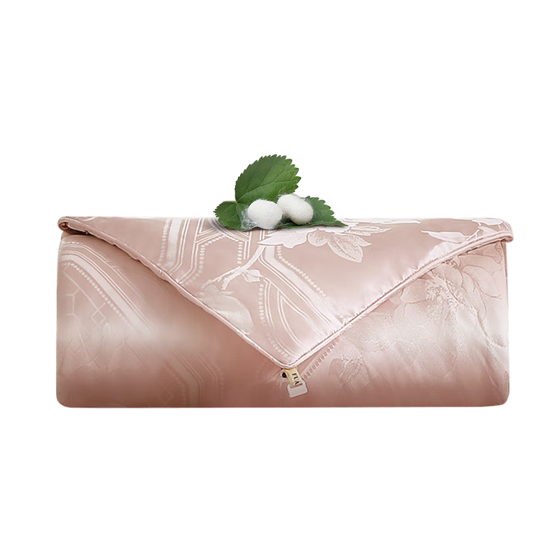 富安娜蚕丝被100%蚕丝被子双人空调被芯夏凉被夏季薄被4斤230x229cm