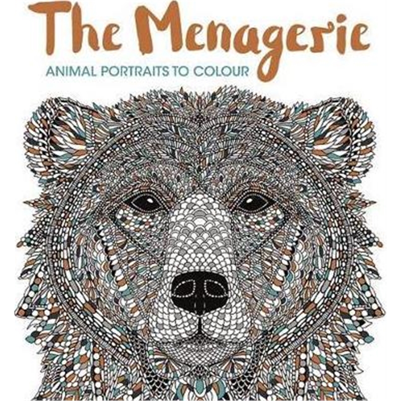 预订the menagerie:animal portraits to colour