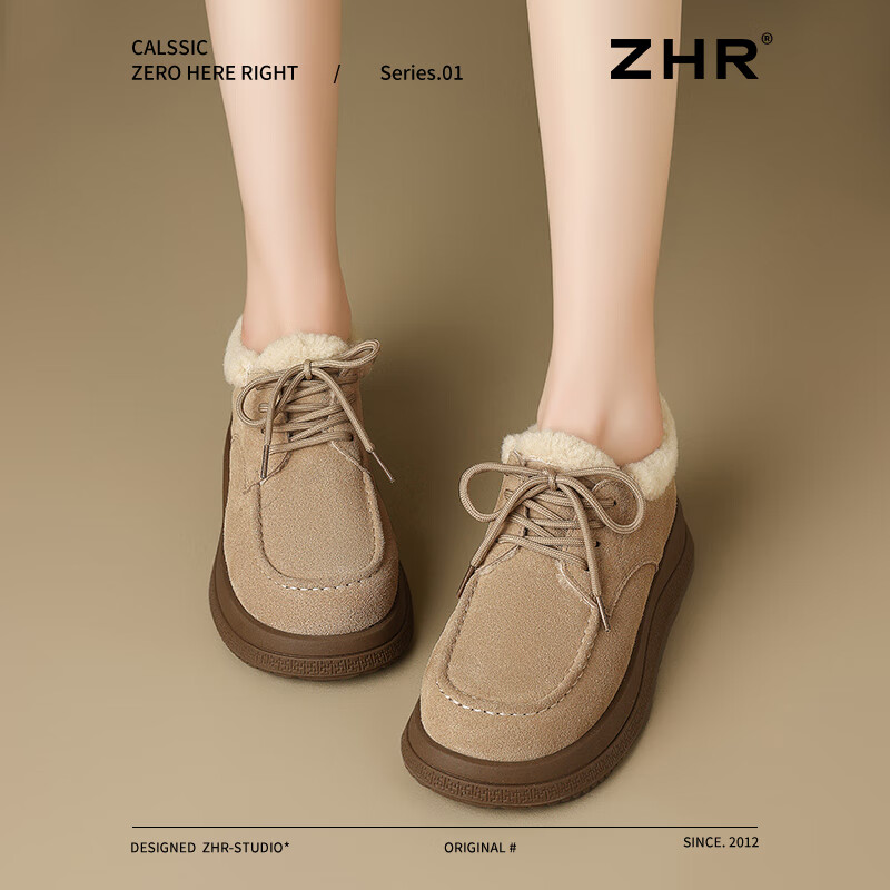 ���ڲ�����ZHR������ЬŮ������Ʒ���ţƤȫ���ָ�Ь�ٴ�ϵ��ѩ��ѥ��Ь ��ɫ ��JF125B�� 36 (230mm)    109Ԫ