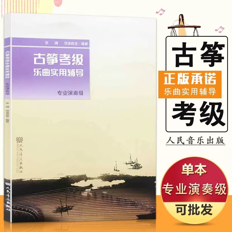 【现货速发】古筝考级乐曲实用辅导专业演奏级分步骤练习基础实战训练从入门到精通新手初学视唱练耳音乐教材书籍
