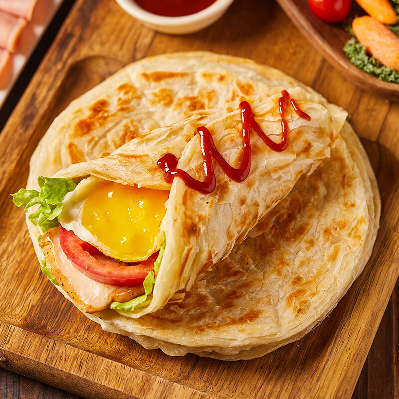 粮全其美 原味手抓饼 早餐半成品 原味手抓饼100g*20片