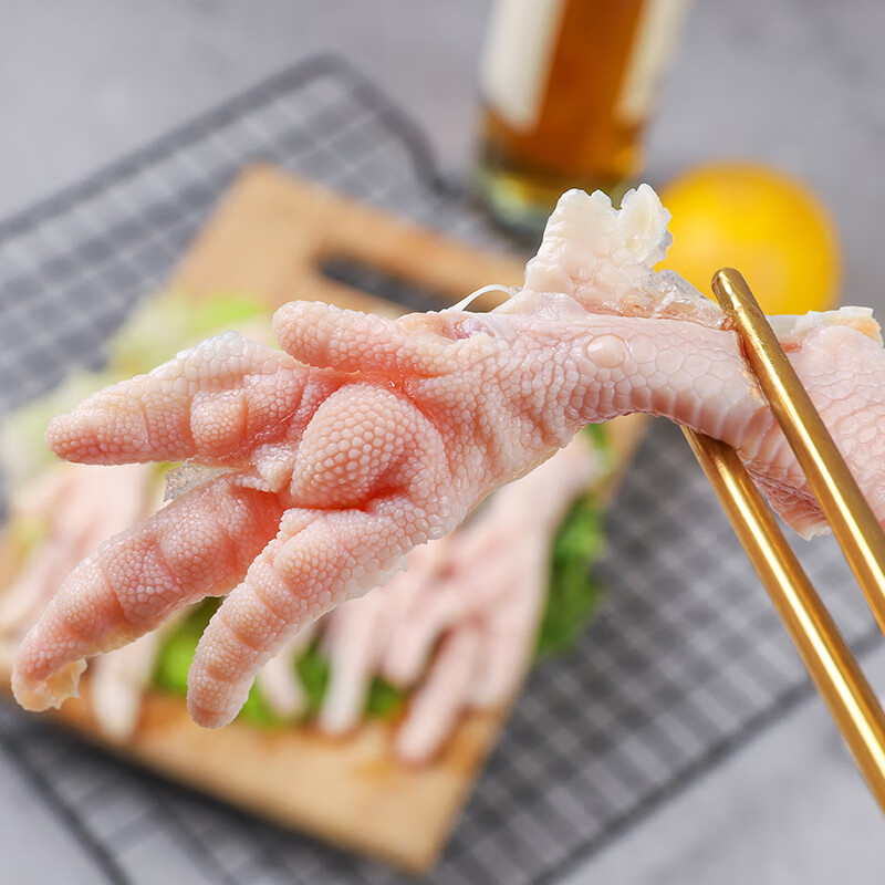 果鲜岛 无骨鸡爪生鲜 冷冻 去骨 凤爪脱骨鸡爪泡椒鸡爪 1斤装