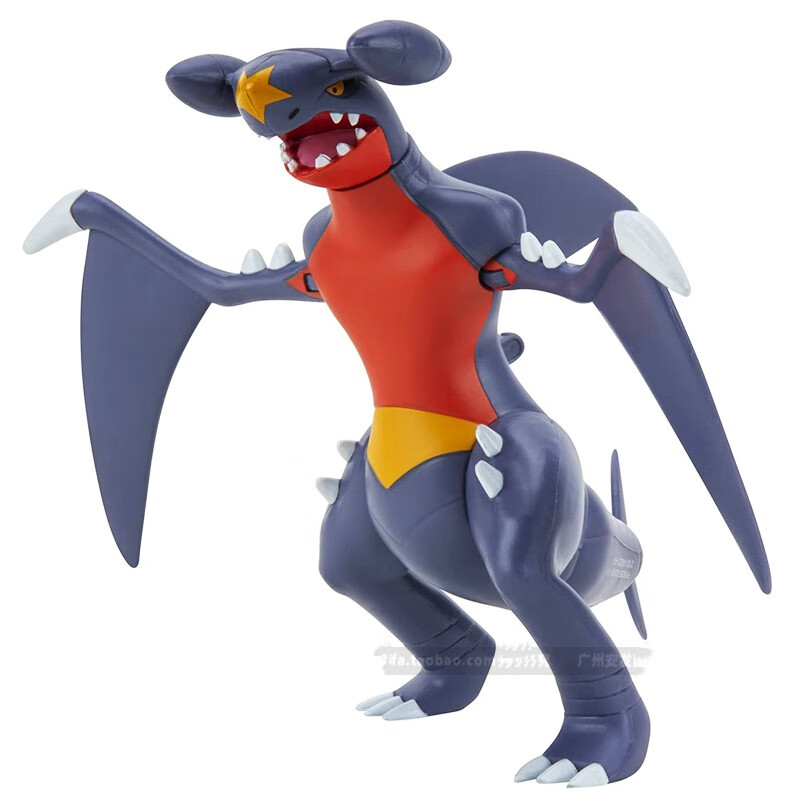 卡盟文创宠物小精灵神奇宝贝大号喷火龙烈咬陆鲨小智怪力关节可动手办