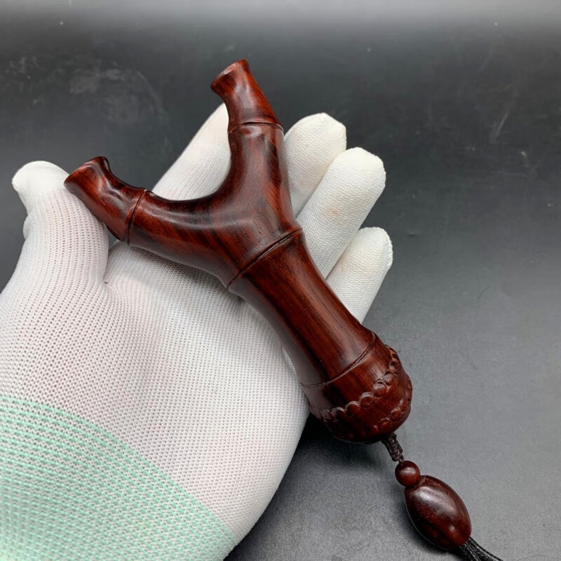 dold小叶紫檀弹弓实木红木反曲飞虎扁皮筋弹工木质大全户外竞技沙漠铁