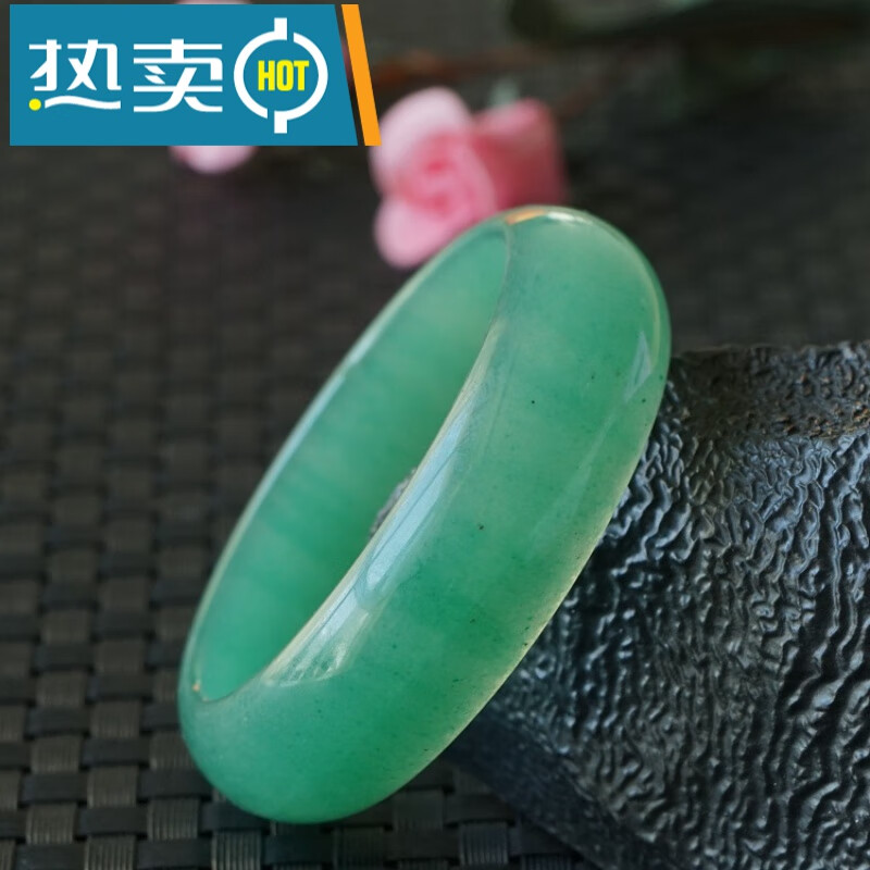 伊人意 伊人意 新疆玉翠绿东陵玉/蓝东陵手镯送长辈妈妈老婆女朋友