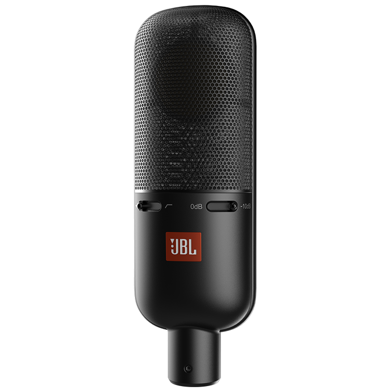 JBL音乐唱将KMC900电容麦克风大振膜K歌电脑手机录音唱歌主播直播话筒 黑色100017751076