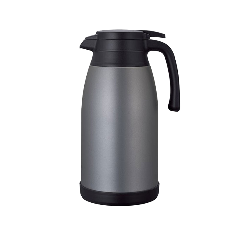 象印保温壶304不锈钢真空保温保冷咖啡壶暖瓶1.5/1.9L大容量咖啡壶SH-RA15/19C 金属灰色 1.9L