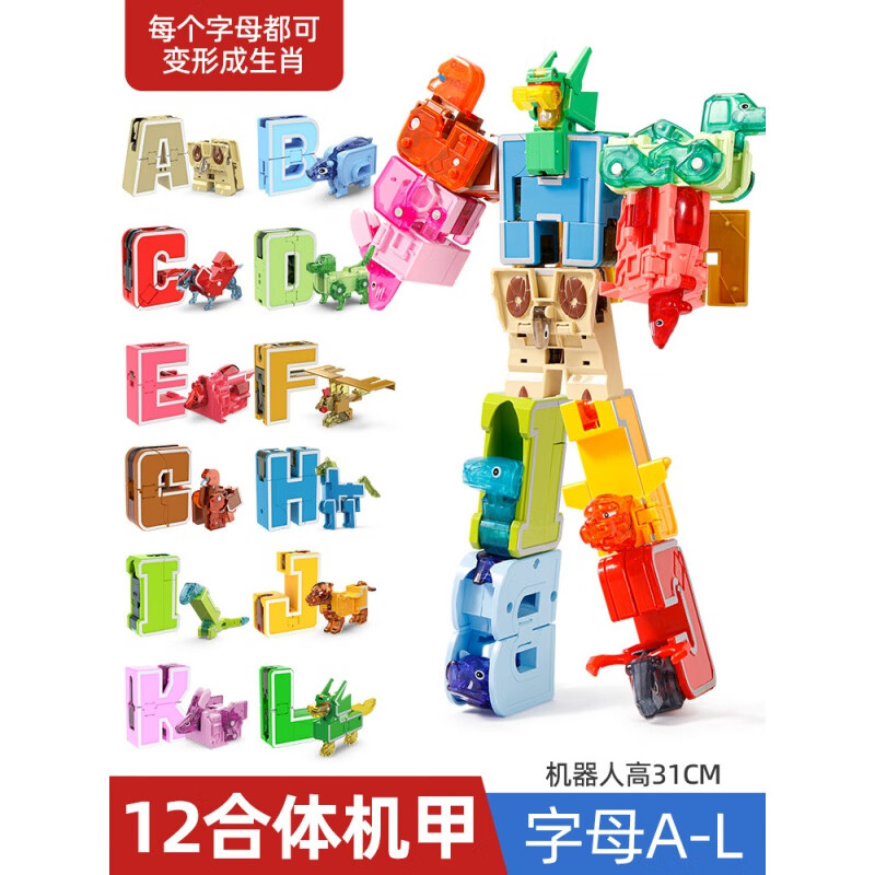 礼盒十二生肖字母变形大合体(超