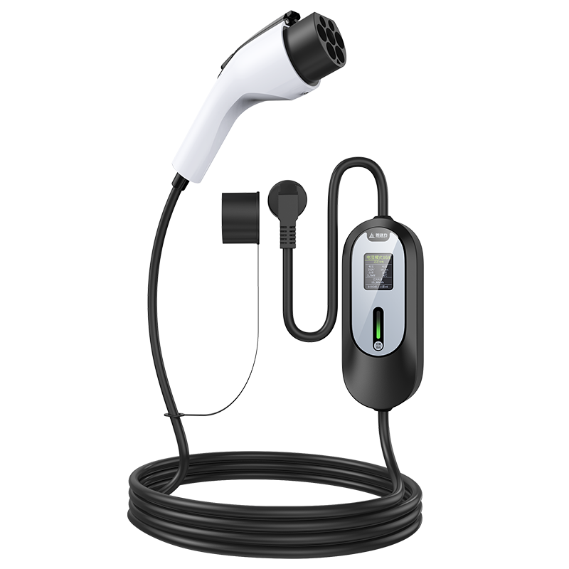菱动力随车充电枪充电桩 便携式新能源电动汽车充电器比亚迪特斯拉蔚来小鹏五菱宏光mini通用8/16A 3.5kw
