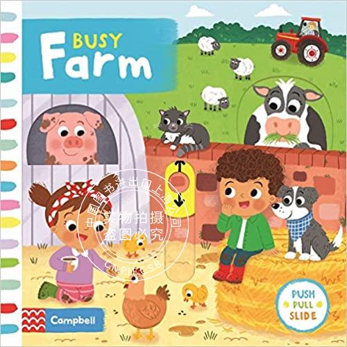 现货 busy farm 英文原版 繁忙的农场 儿童认知书 英语启蒙 进口童书