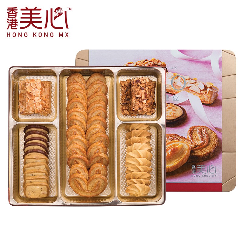 中国香港  美心(Meixin) 三重奏什锦饼干礼盒  团购福利送礼品 331g