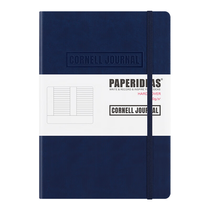 paperideas 康奈尔笔记本b5加厚硬面绑带本5r记忆法记事本大学生考研