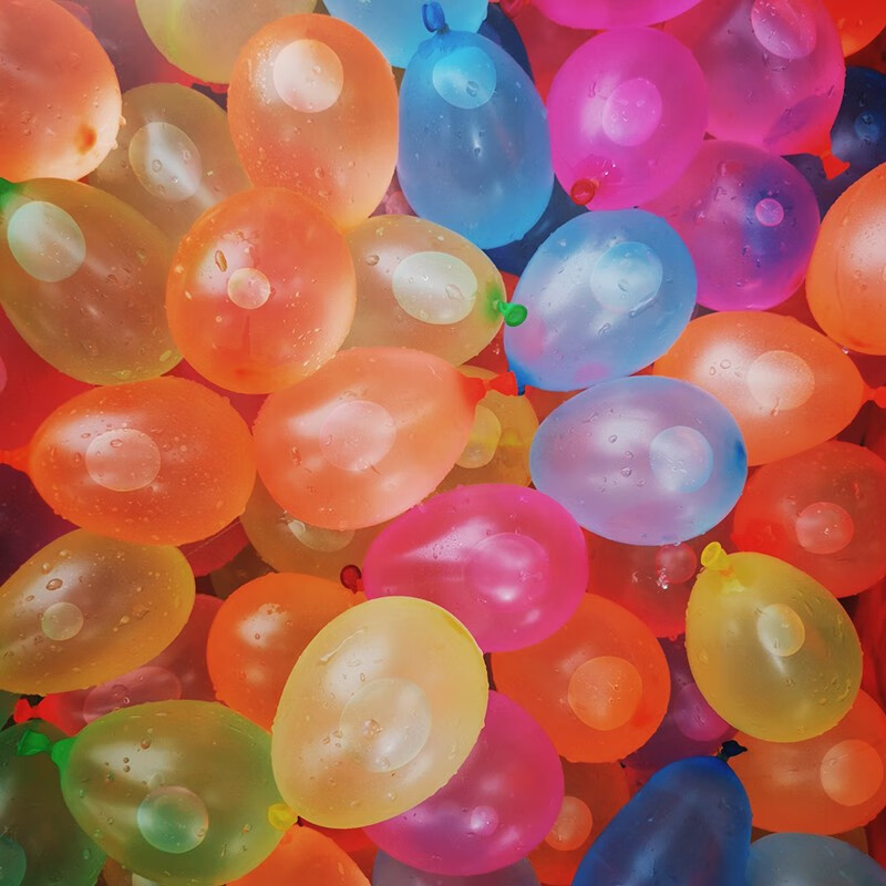 孩派（HihgParty） 注水气球抖音神器打水仗自动快速水弹儿童生日注水水球玩具夏天 快速注水气球5包 （555球）
