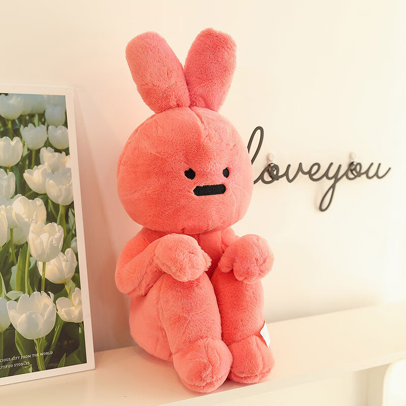 艺彩蝶过度反应兔子可爱艺术家中指公仔毛绒玩具婚庆活动礼物抱膝盖网