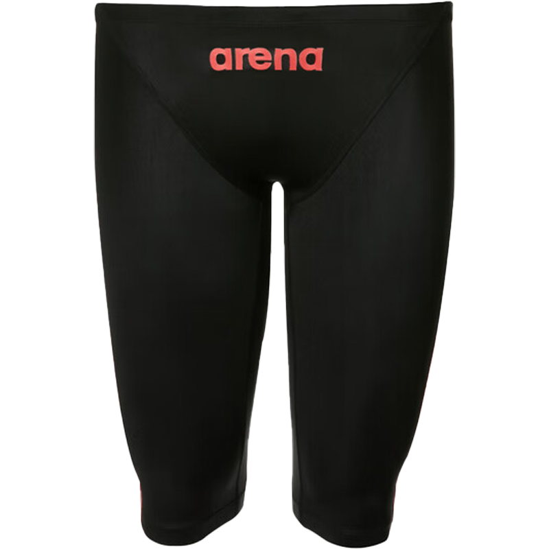 阿瑞娜（arena）男士泳褲五分及膝男士泳衣專業(yè)競速競賽合身包裹平角游泳褲 黑色/銀色非運(yùn)動(dòng)員建議選大1-2碼 L