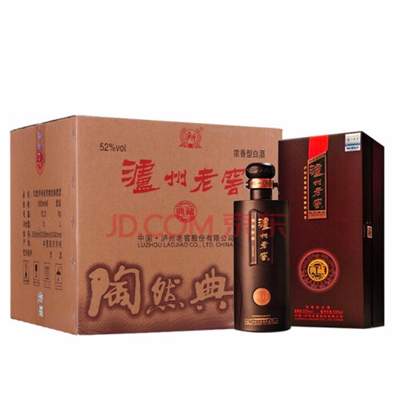 泸州老窖 陶然典藏52度浓香型白酒500ml*6整箱装dmdeglyr