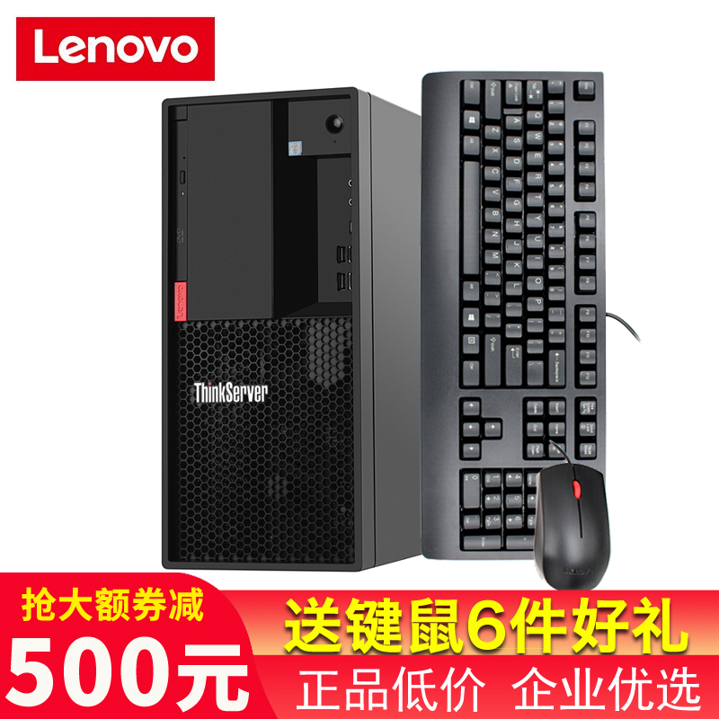 联想（Lenovo）TS80X/ST58 小型塔式服务器主机 金蝶用友ERP TS80X 奔腾G5420 2核 3.8G 16G内存丨2x512G固态 双网卡丨 RAID1