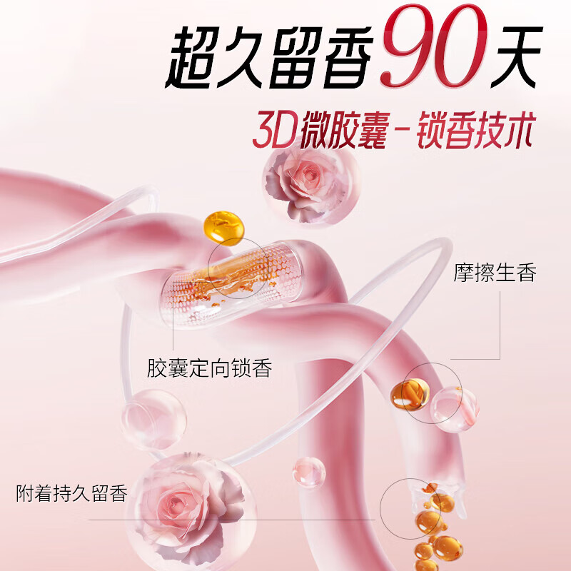 亮晶晶法国香水香氛洗衣液持久留香90天去污除菌柔顺护衣母婴可用 4瓶4袋共20斤【家庭囤货装】