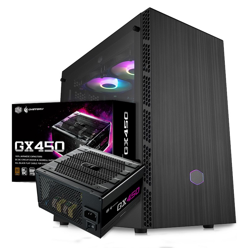 酷冷至尊 MB400L 中塔机箱+酷冷至尊 GX450 铜牌电源 套装