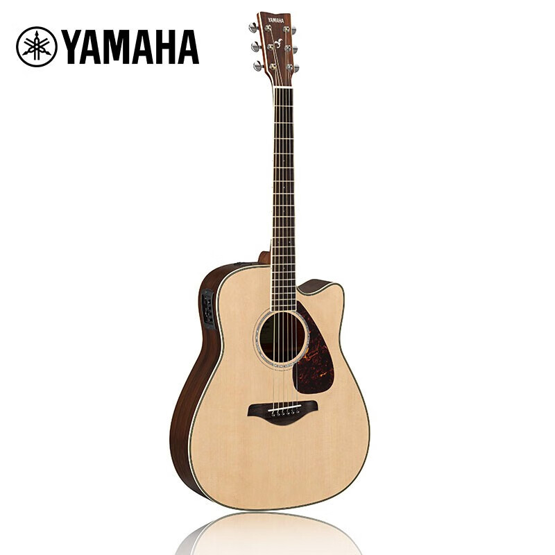 雅马哈(YAMAHA)FGX830C原木色单板民谣吉他面单木吉他41英寸FG830电箱款