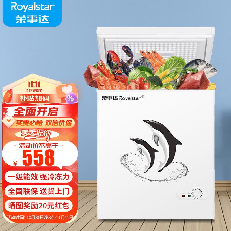 荣事达（Royalstar）小冰柜家用小型冷冻保鲜迷你冷藏商用卧式冷柜单用储母乳柜节能省电 【店长推荐 一级节能】110升单温使用感如何?