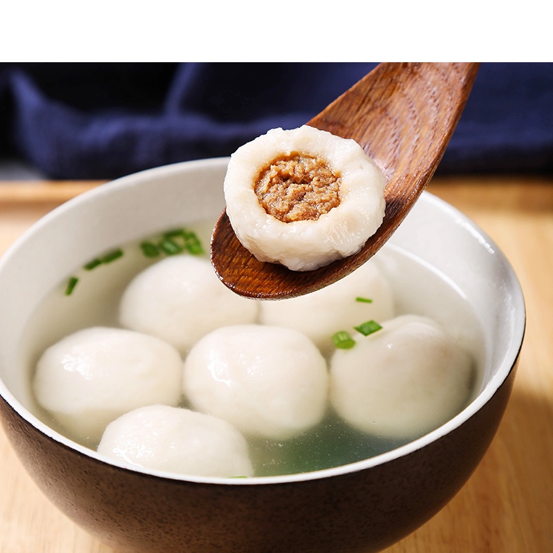 虎钢馋福州鱼丸整箱批包心鱼丸关东煮火锅中小鱼丸正宗手工冷冻纯发 