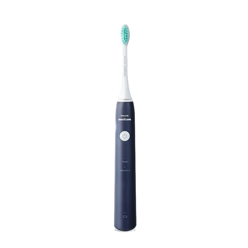 飞利浦(PHILIPS) 电动牙刷学生情侣声波震动牙刷 新升级净力刷 温和清洁 HX2431/06净力刷2种模式+流动洁力|蓝色