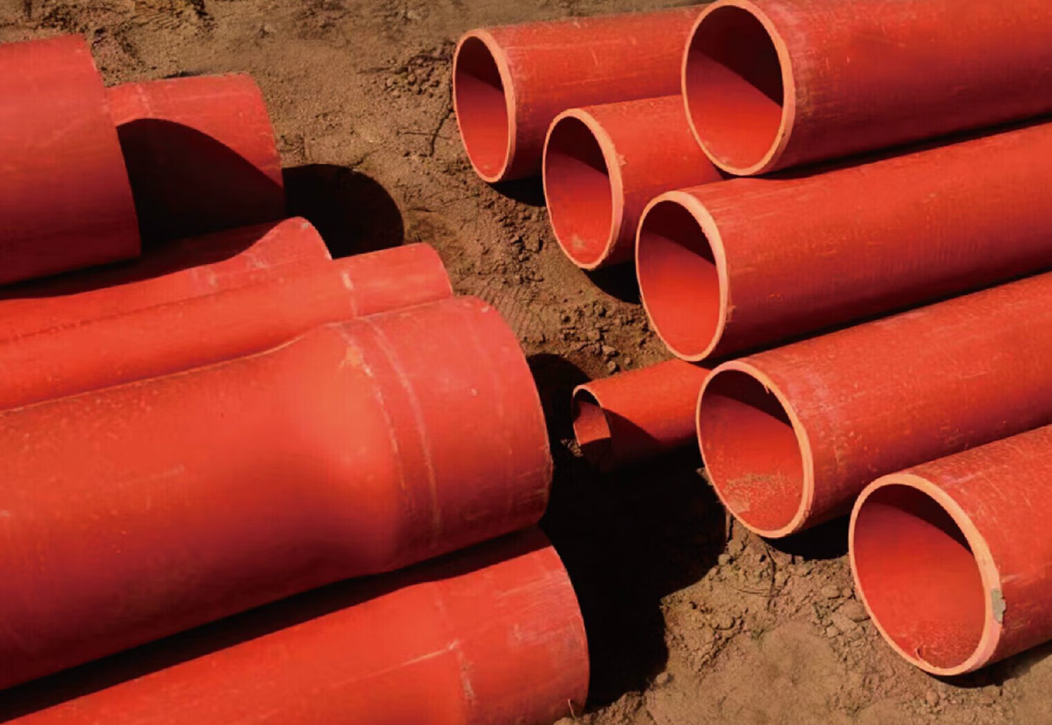 哩嗹啰嗹电力管电缆电力穿线排地埋工程用承插口电力 50