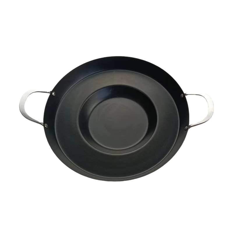 贵州烙锅专用锅凹凸罗锅不锈钢家用贵阳电一体电磁炉烙烤洛锅 40英寸 40公分插电电烙锅无盖