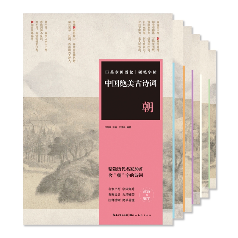 中国绝美古诗词 硬笔字帖 第四辑套装 朝