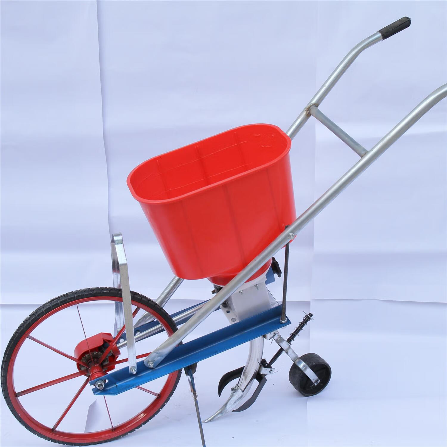 新型手推式玉米小麦谷子大豆花生药材化肥施肥点播精播播种机小型 f65