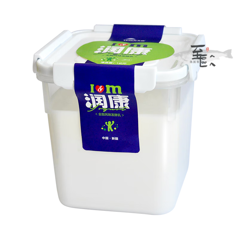 食怀4斤/2斤大桶装新疆原味浓缩老酸奶水果捞伴侣【新日期】 天润1公斤酸奶