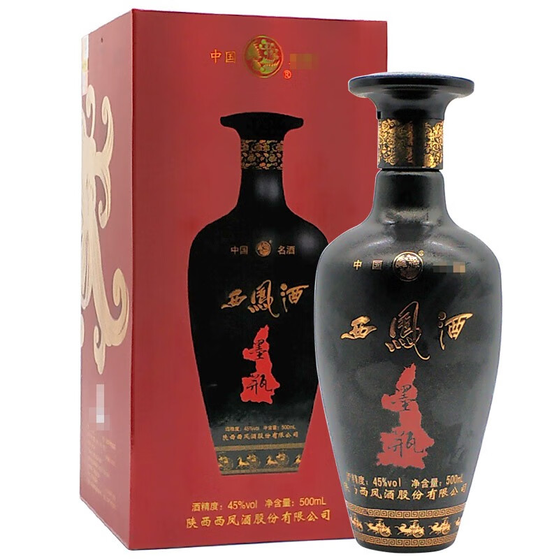 西凤45度500ml墨瓶西凤酒凤香型白酒 单瓶