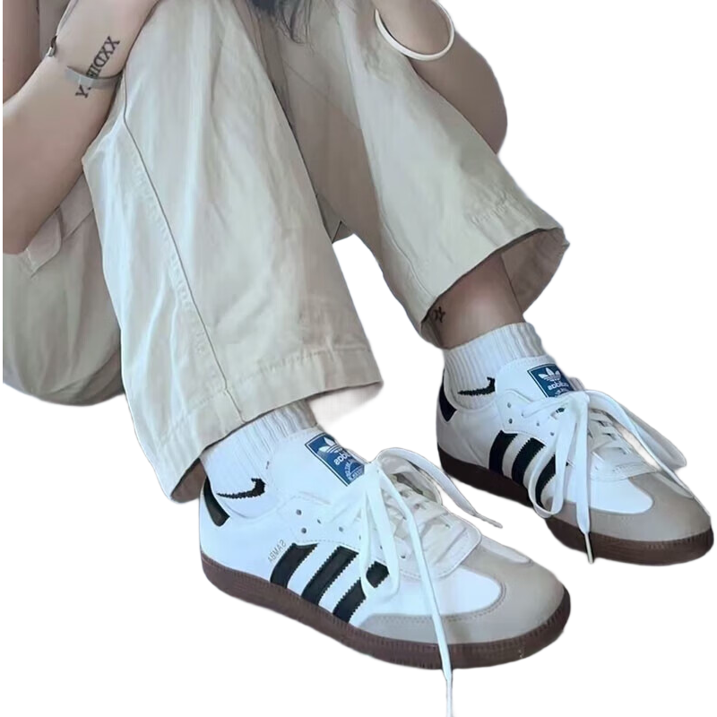 阿迪达斯adidas三叶草samba T头鞋运动鞋男女休闲鞋B75806 42.5